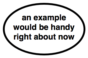 fig: An example would be handy…